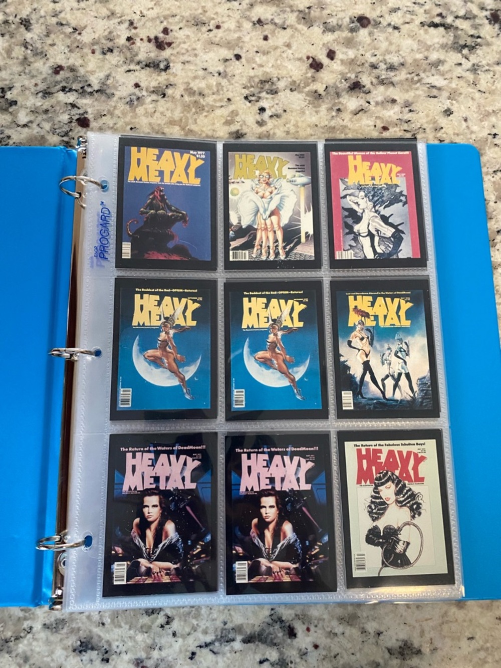 HEAVY METAL MAGAZINE COVERS & ROCK CONCERT CARDS (69 CARDS)